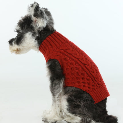 Pet Sweater Vest - Red