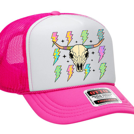Bull Neon Lightning Adult Otto Foam Trucker Hat