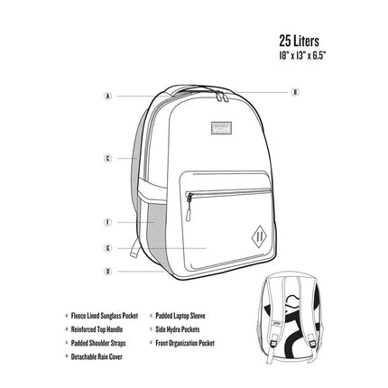 HOOey "Recess" Aztec Pocket (Tan/Turquoise/Red) - Backpack