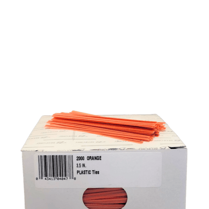 Bag Ties, Plastic, 3.5", 2000 Count