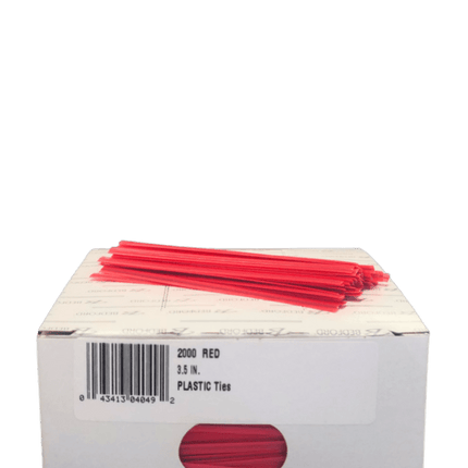 Bag Ties, Plastic, 3.5", 2000 Count