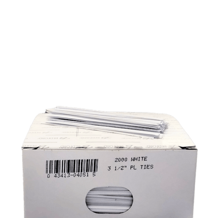 Bag Ties, Plastic, 3.5", 2000 Count