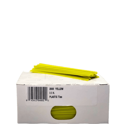 Bag Ties, Plastic, 3.5", 2000 Count