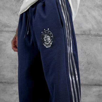Baggy Side-Stripe Track Pants