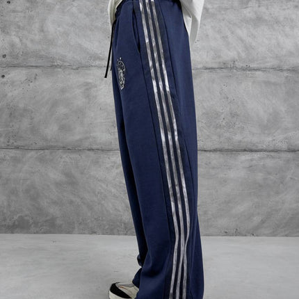 Baggy Side-Stripe Track Pants
