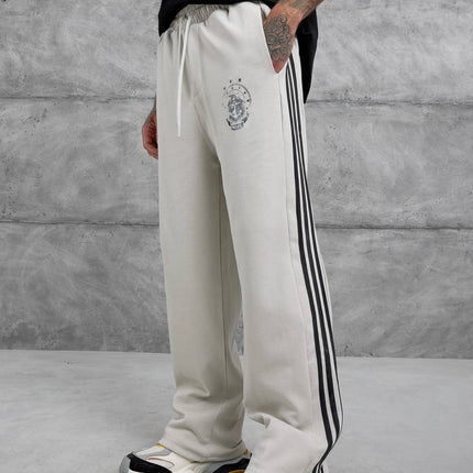 Baggy Side-Stripe Track Pants