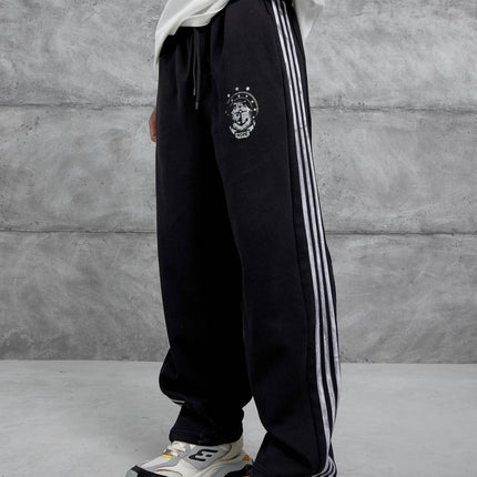 Baggy Side-Stripe Track Pants