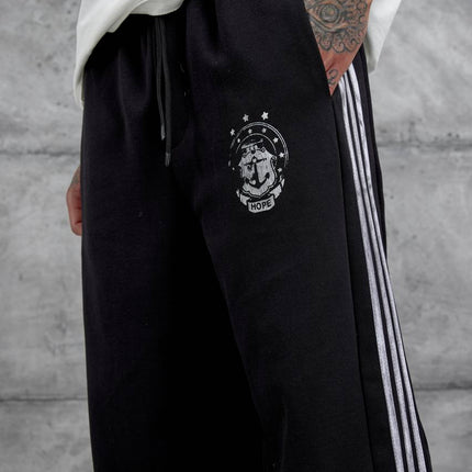 Baggy Side-Stripe Track Pants