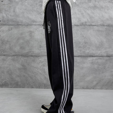 Baggy Side-Stripe Track Pants