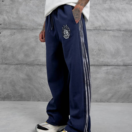 Baggy Side-Stripe Track Pants