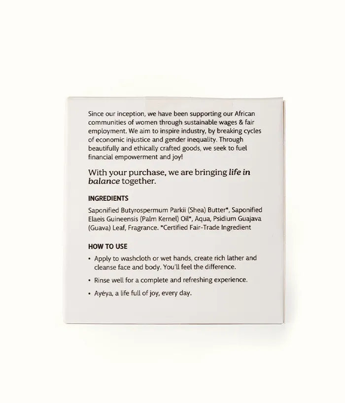 Traditional African Black Soap Bar<br>Balance