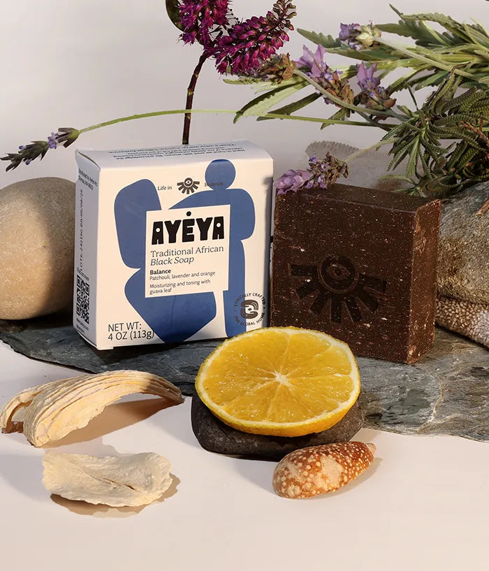 Traditional African Black Soap Bar<br>Balance