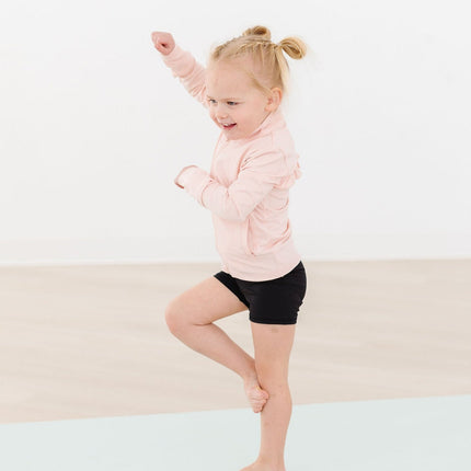Balanced Black Active Shorty Shorts