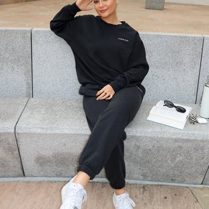 Basics Black Unisex Crewneck