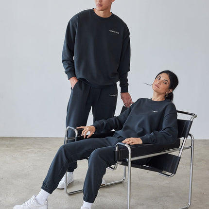 Basics Black Unisex Crewneck