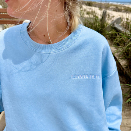 Basics Dream Blue Unisex Crewneck