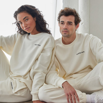Basics White Sand Unisex Crewneck