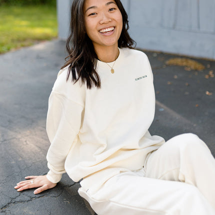 Basics White Sand Unisex Crewneck