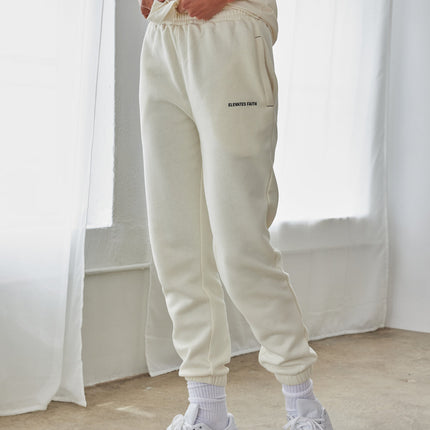 Basics White Sand Unisex Sweatpant