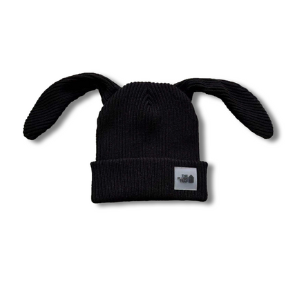 Satin Lined Bunny Beanie Balaclava – Kawaii Ears Hat for Hair Protection, Alt Streetwear Ski Mask, Anime Winter Gift