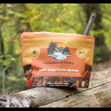 FOUNDATION Outdoors Beef Chili with Beans Meal