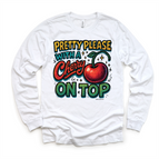 White Long Sleeve Tee / 2T Kids