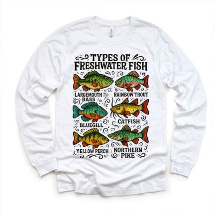 Types Of Freshwater Fish Shirt - Fishing Tee