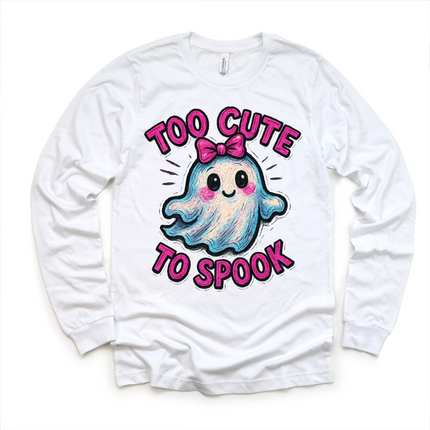 Too Cute To Spook Halloween Shirt - Girls Halloween Tee