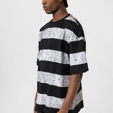 Black 24 Blur Boxy Tee - Vintage Style Designer T-Shirt - Streetwear Graphic Top