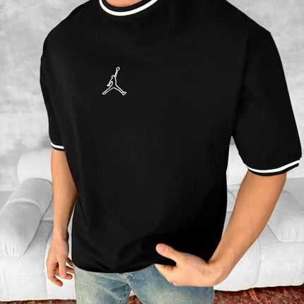 Jordan Logo Contrast Collar Cotton Tee