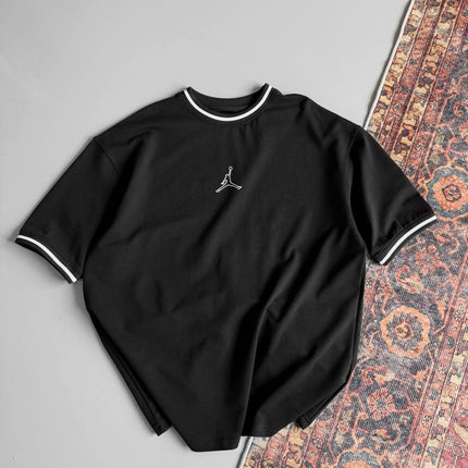 Jordan Logo Contrast Collar Cotton Tee