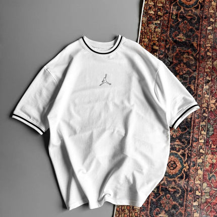 Jordan Logo Contrast Collar Cotton Tee