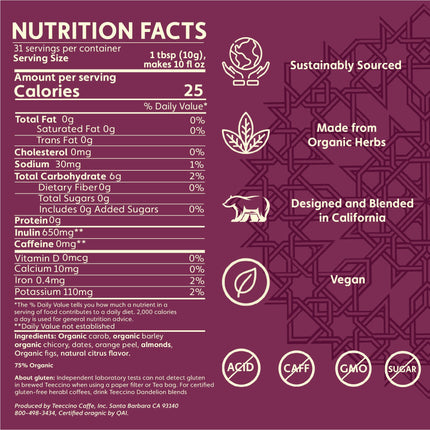 Blood Orange Chicory Herbal Coffee