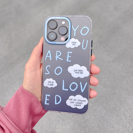 Blue You Are So Loved Frosted Phone Case