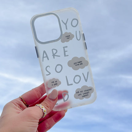 Blue You Are So Loved Frosted Phone Case