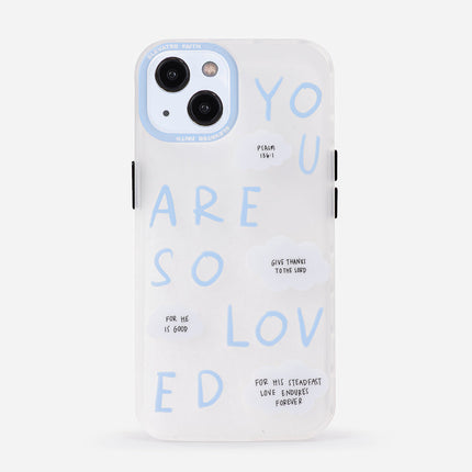 Blue You Are So Loved Frosted Phone Case