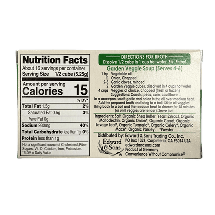Bouillon Cubes, Vegan