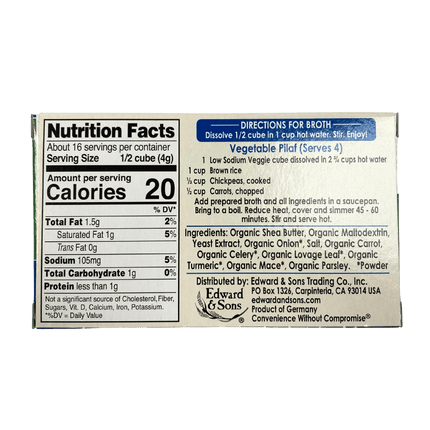 Bouillon Cubes, Vegan