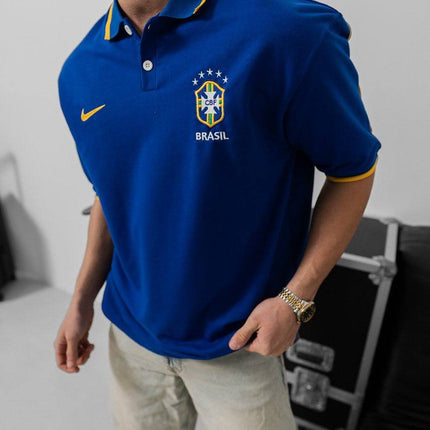 Brazil Football Jersey - Retro Graphic Tee - Vintage Soccer Shirt - Brasil Fan Top