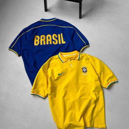 Brazil Football Jersey - Retro Graphic Tee - Vintage Soccer Shirt - Brasil Fan Top