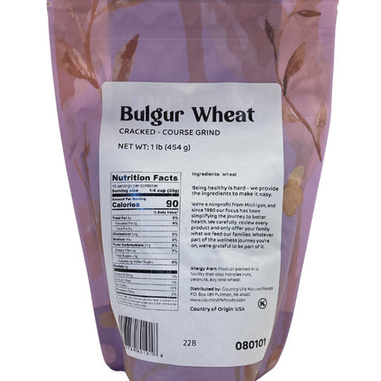 Bulgur Wheat, Cracked, Coarse Grind