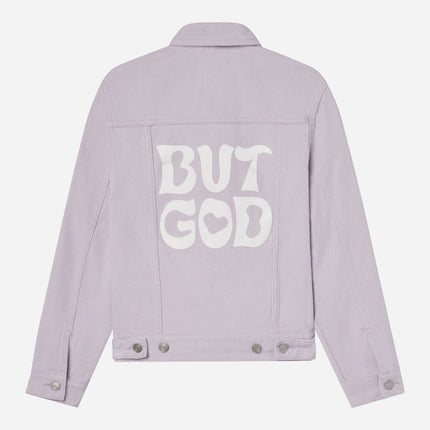 But God Cropped Denim Jacket