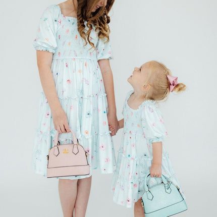 Butterfly Ballet Smocked Ruffle Dress