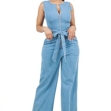 WOMEN FASHION DENIM JUMPSUIT