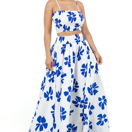 WOMEN FASHION TOP AND SKIRT SET