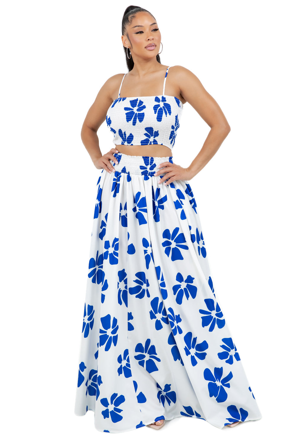 WOMEN FASHION TOP AND SKIRT SET