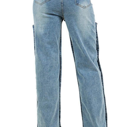 WOMEN FASHION STYLE DENIM PANTS