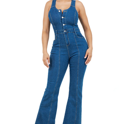 WOMEN FASHION DENIM JUMPSUIT