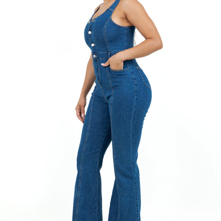 WOMEN FASHION DENIM JUMPSUIT