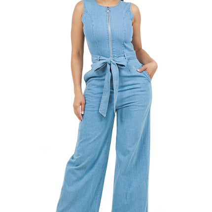 WOMEN FASHION DENIM JUMPSUIT
